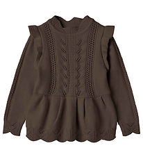 Fliink Bluse - Strick - Viskose - Alilly Peplum - Karaffe