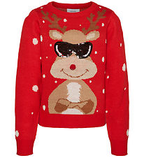 Vero Moda Girl Bluse - Strick - VmnEwtinsel - Chinesisches Rot