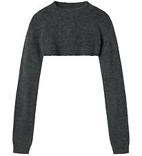 LMTD Blouse - NlfLodet - Knitted - Dark Grey Melange