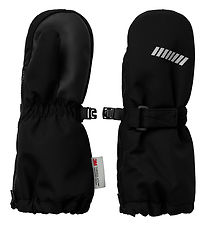 Name It Fäustlinge m. Fleece - NmnSnow10 - Schwarz m. Reißversch