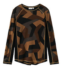 Name It Blouse - Wool - Black/Aop
