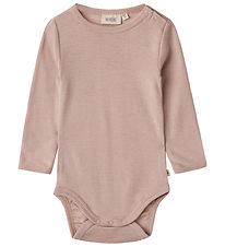 Wheat Bodysuit L/æ - Wool - Lucca - Dry Rose