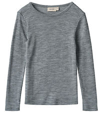 Wheat Tröja - Ull - Alfie - Melange Grey