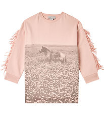 Stella McCartney Kids Sweatkleid - Rosa m. Pferd