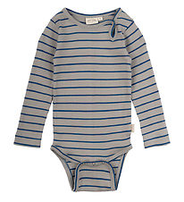 Body m/l Petit Piao - Rib - Modal - Deep Cobalt/Grey Stone