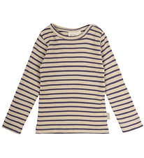 Petit Piao Blouse - Rib - Modal - Dusty Violet/Dark Off White
