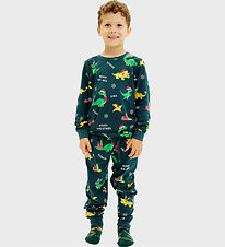 Jule-Sweaters Pyjama Set - Dino Christmas - Green