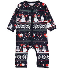 Jule-Sweaters Jumpsuit - Christmas Heart - Navy