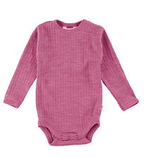 Joha Bodysuit L/æ - Wool - Raspberry