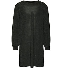 Vero Moda Girl Kjóll - VmKanva - Black/Silfur Lurex