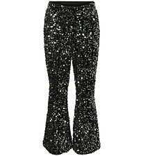 Vero Moda Girl Buxur - VmBella - Black/Silfur Sequins