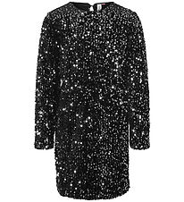 Vero Moda Girl Kjóll - VmBella - Black/Silfur Sequins