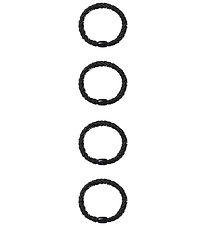 Name It Hårsnoddar - 4-pack - NkfAcc-Arise - Black/W. Glitter