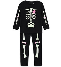 Name It Sett - NmnOween - Black/Bleikt