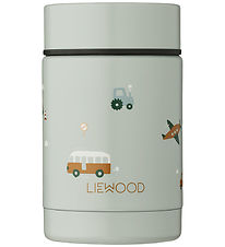 Liewood Thermal container - Nadja - Vehicles/Dove Blue Mix