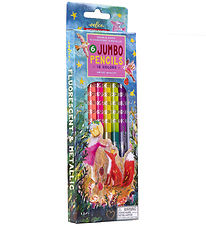 Eeboo Colouring Pencils - 6 pcs - Jumbo - King Fox