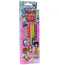 Eeboo Colouring Pencils - 6 pcs - Jumbo - Sweet Celebration