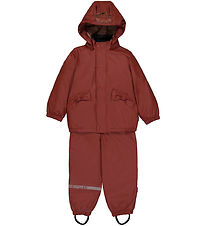 Mikk-Line Regenkleidung m. Thermo/Träger - PU - Rec Warm - Henna