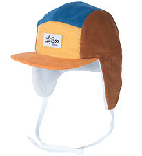 Lil'Boo Copenhagen Derhúfa - Corduroy - Yellow/Brown/Blue
