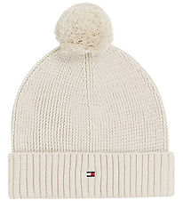 Tommy Hilfiger Beanie - Knitted - Essential Pom Pom - Newsprint