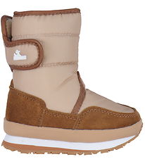 Rubber Duck Winter Boots - Snow Jogger - Beige/Cognac
