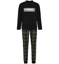 Hummel Pyjama Set - 2 Parts - HmlNolan - Black/Army