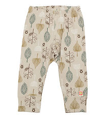 Katvig Leggings - Beige w. Leaves