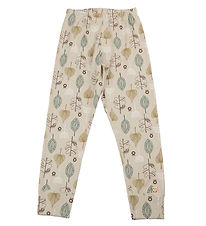 Leggings Katvig - Beige av. Feuilles