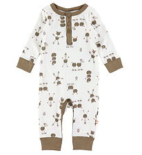 Katvig Jumpsuit - Off White w. Chestnut figures