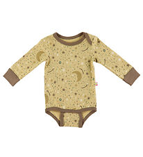 Katvig Bodysuit L/æ - Mustard w. Stars