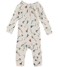 Katvig Jumpsuit - Wool - Off White w. Dragons