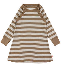 Katvig Dress - Brown/Beige Striped