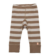 Katvig Leggings - Brown/Beige Striped