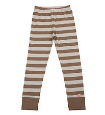 Leggings Katvig - Marron/Beige Rayures