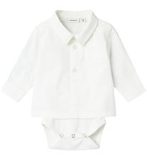 Name It Shirt Bodysuit L/Æ - NbmRoah - Bright White