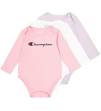Champion Bodysuit L/æ - 3-Pack - Prism Pink