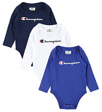 Champion Bodysuit L/æ - 3-Pack - Sky Captain