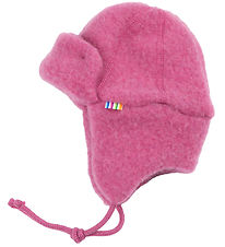 Joha Baby Hat - Wool - 2-layer - Raspberry