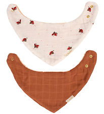Filibabba Bibs - Muslin/Terry - 2-Pack - Lucky/Amber Br