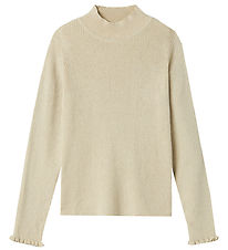 Name It Blússa - Prjónað - NkfRia - Summer Sandur/Silfur Lurex M