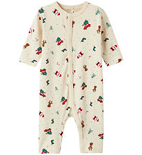 Name It Nightsuit - NbnVismas - Whitecap Grey/Christmas