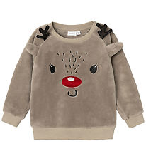 Name It Peysa - Teddy - NmnHreindýr - Weathered Teak