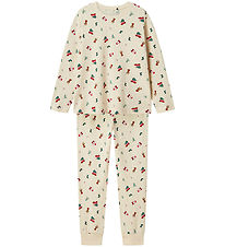 Name It Pyjama Set - NknVismas - Whitecap Grey/Christmas