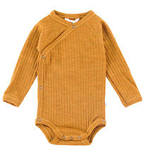 Joha Wrap Bodysuit L/æ - Wool - Yellow