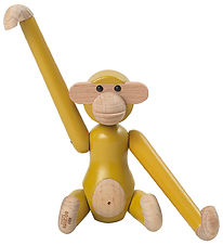 Kay Boysen Wood figure - Monkey - Vintage - Mini - Yellow
