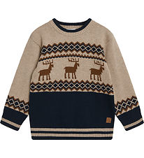 Hust and Claire Bluse - Strick - Pelle - Biscuit Melange