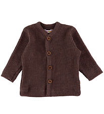 Joha Cardigan - Knitted - Wool - Dark Brown
