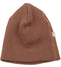 Joha Beanie - Knitted - Wool - 2-layer - Brown
