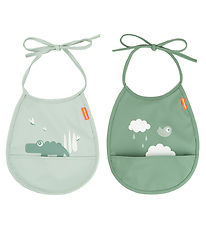 Done by Deer Haklapp - PU - 2-pack - Croco Green