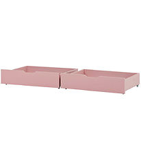 Hoppekids Drawers w. Wheels - 2 pcs - 70x160 cm - Pale Rose